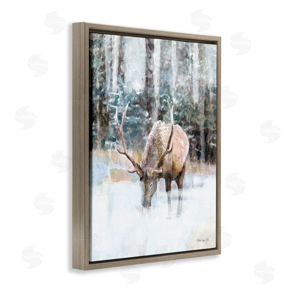 Stupell Industries Stellar Design Studio | Elk Abstract Woodland Nature Wall Art