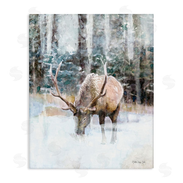 stupell industries Stellar Design Studio | Elk Abstract Woodland Nature Wall Art