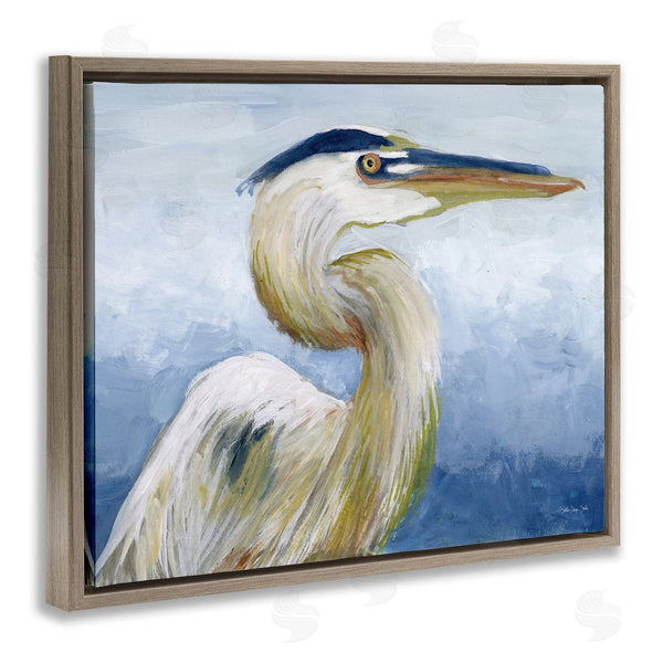 Stupell Industries Stellar Design Studio | Heron And Blue Gradient Wall Art