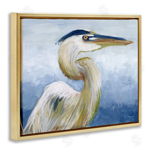 Stupell Industries Stellar Design Studio | Heron And Blue Gradient Wall Art