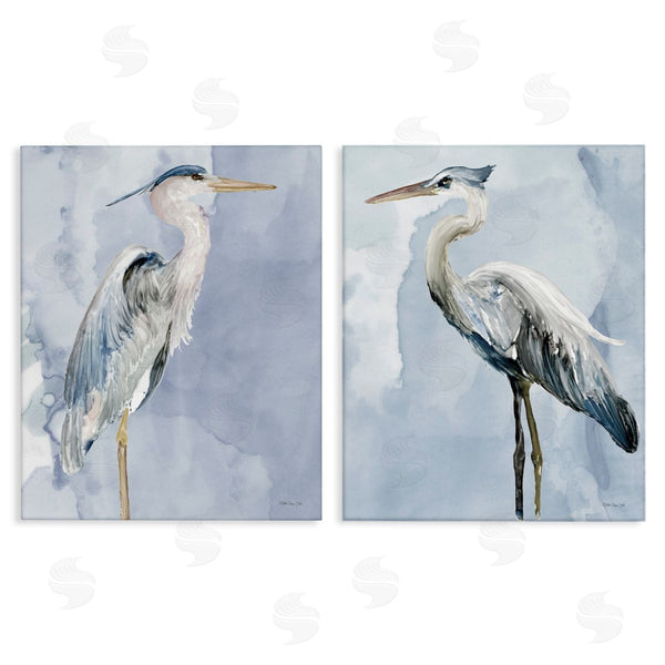 stupell industries Stellar Design Studio | Heron Birds Standing Blue Sky Wall Art