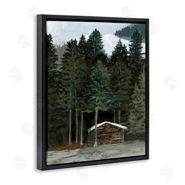 Stupell Industries Stellar Design Studio | Log Cabin Forest Thicket Wall Art