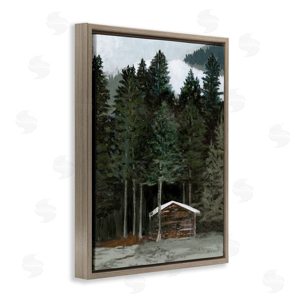 Stupell Industries Stellar Design Studio | Log Cabin Forest Thicket Wall Art