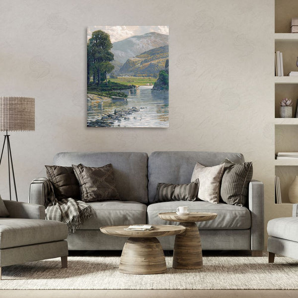 Stupell Industries Stellar Design Studio | Pebbled Creek Terrain Wall Art