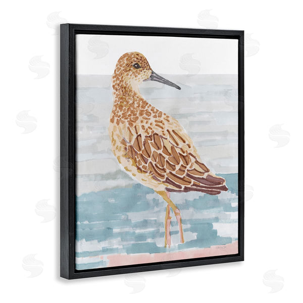 Stupell Industries Stellar Design Studio | Posing Herring Seagull Sea Shoreline Bird Painting Wall Art