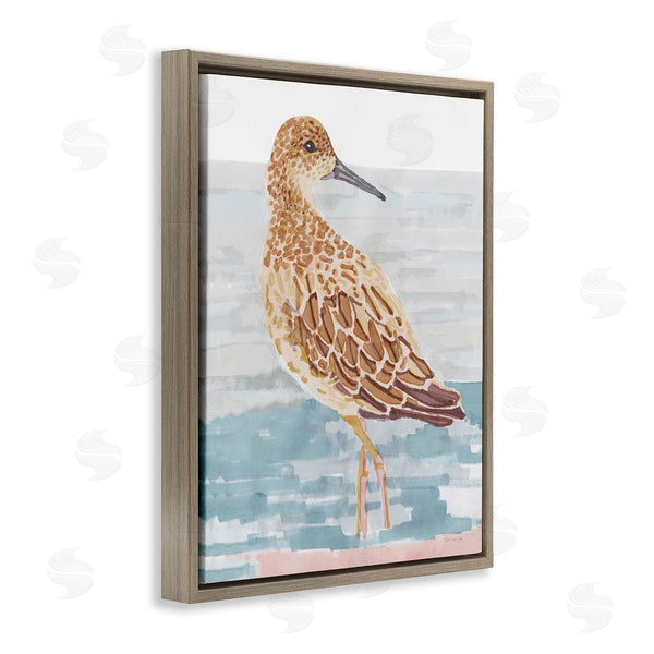 Stupell Industries Stellar Design Studio | Posing Herring Seagull Sea Shoreline Bird Painting Wall Art