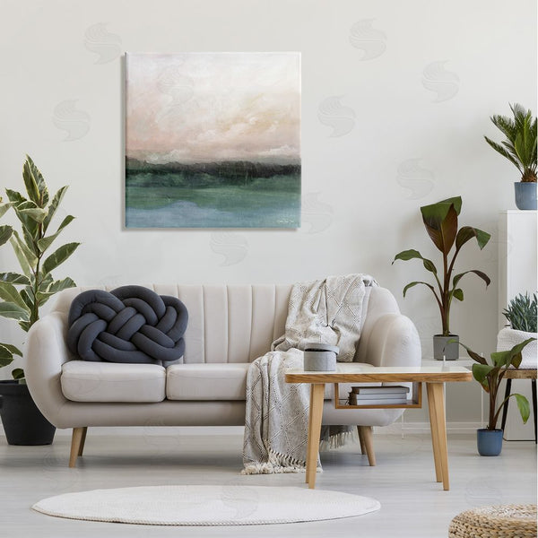 Stupell Industries Stellar Design Studio | Rocky Sea Scenic View Impressionist Sublime Cloudy Skies Wall Art