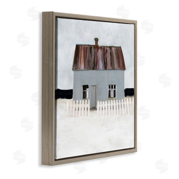 Stupell Industries Stellar Design Studio | Rustic Winter Beach House Coastal Landscape