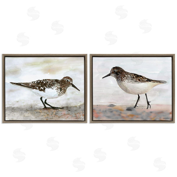 Stupell Industries Stellar Design Studio | Sandpipers On Coast Nautical Beach