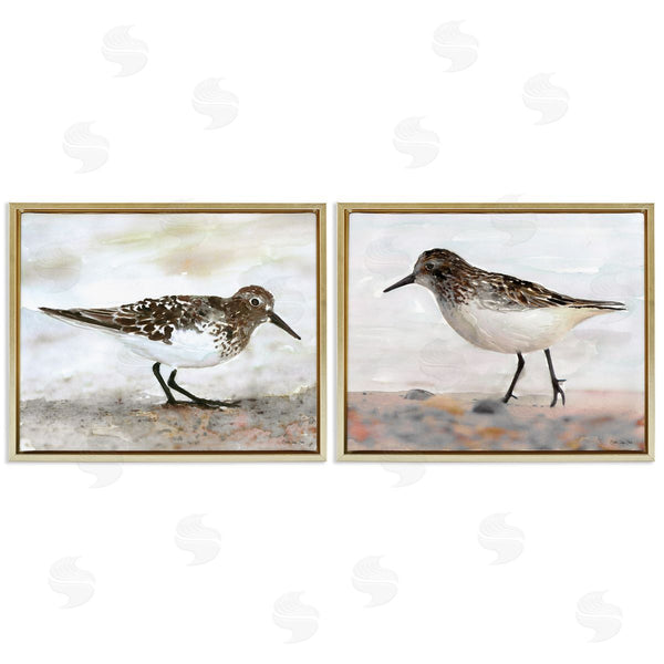 Stupell Industries Stellar Design Studio | Sandpipers On Coast Nautical Beach