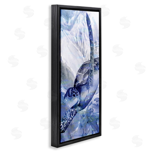Stupell Industries Stellar Design Studio | Sea Turtle Swimming In Ocean Wall Art