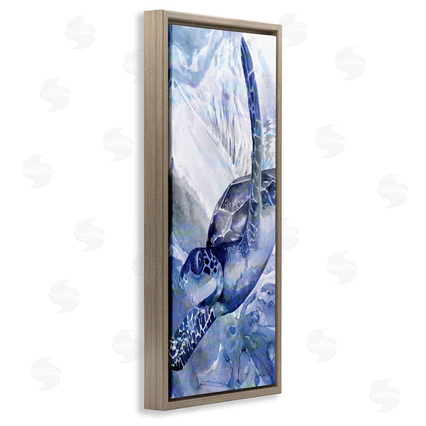 Stupell Industries Stellar Design Studio | Sea Turtle Swimming In Ocean Wall Art