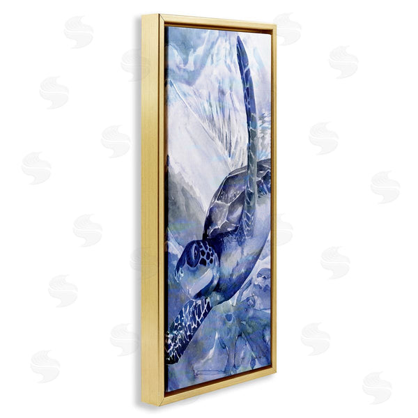 Stupell Industries Stellar Design Studio | Sea Turtle Swimming In Ocean Wall Art