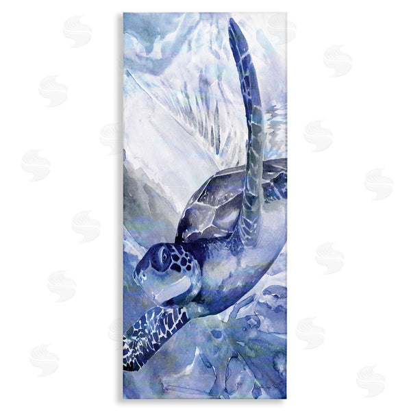 stupell industries Stellar Design Studio | Sea Turtle Swimming In Ocean Wall Art