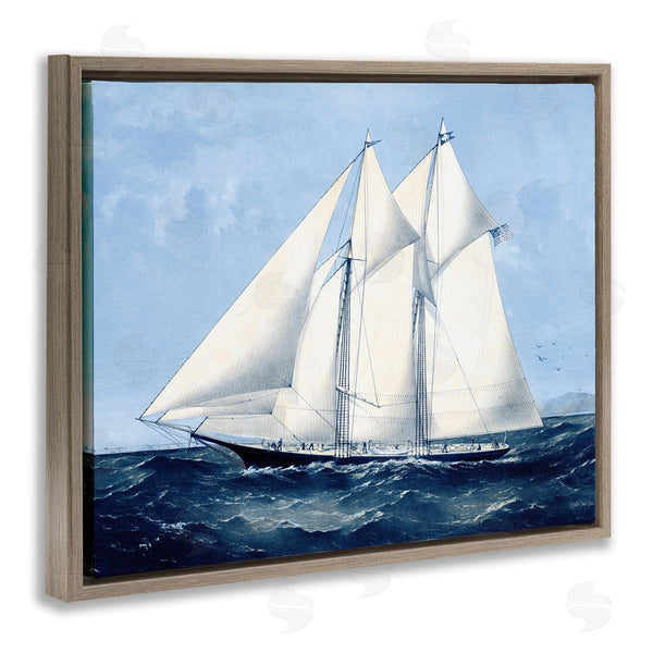 Stupell Industries Stellar Design Studio | Serene Sailboat On Ocean