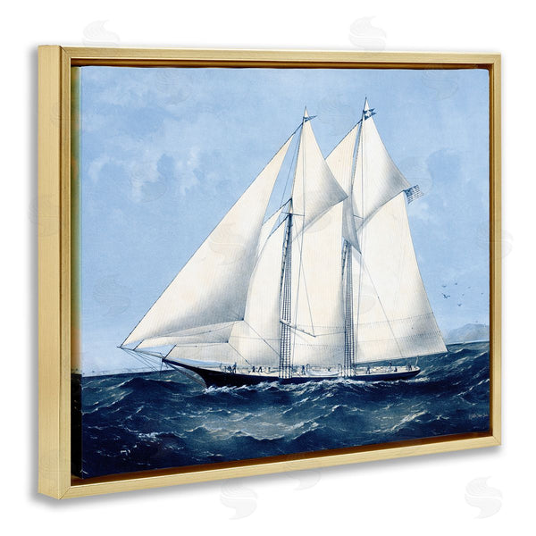 Stupell Industries Stellar Design Studio | Serene Sailboat On Ocean