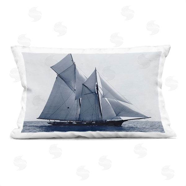 stupell industries Stellar Design Studio | Serene Sea Vessel Printed Throw Pillow