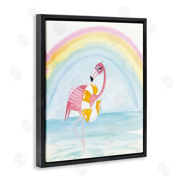Stupell Industries Stellar Design Studio | Summer Beach Flamingo