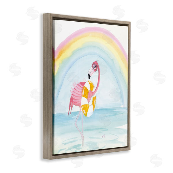 Stupell Industries Stellar Design Studio | Summer Beach Flamingo