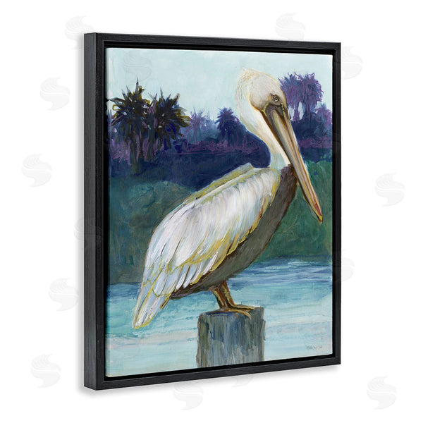Stupell Industries Stellar Design Studio | Tropical Pelican Perched Wall Art