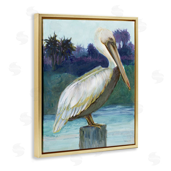 Stupell Industries Stellar Design Studio | Tropical Pelican Perched Wall Art