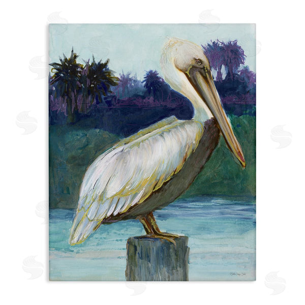stupell industries Stellar Design Studio | Tropical Pelican Perched Wall Art