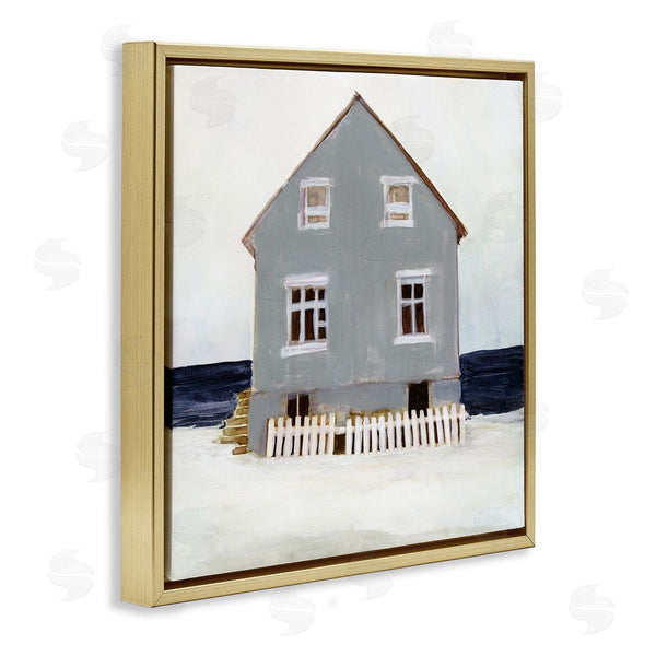 Stupell Industries Stellar Design Studio | Winter Beach House Landscape