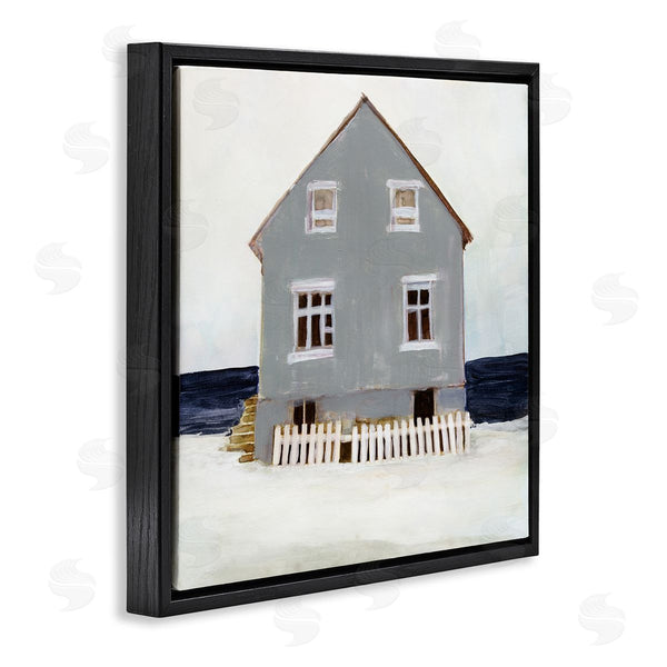 Stupell Industries Stellar Design Studio | Winter Beach House Landscape