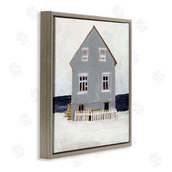Stupell Industries Stellar Design Studio | Winter Beach House Landscape