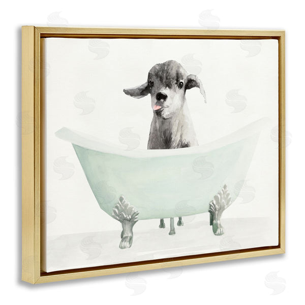 Stupell Industries Stellar Studio | Baby Llama In A Tub