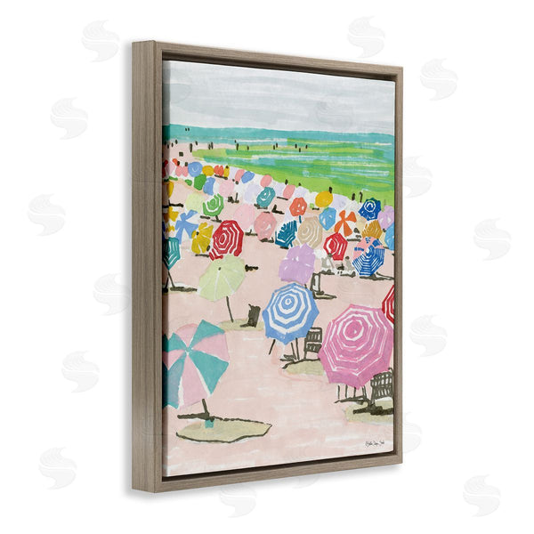 Stupell Industries Stellar Studio | Pastel Umbrella Beach Coast