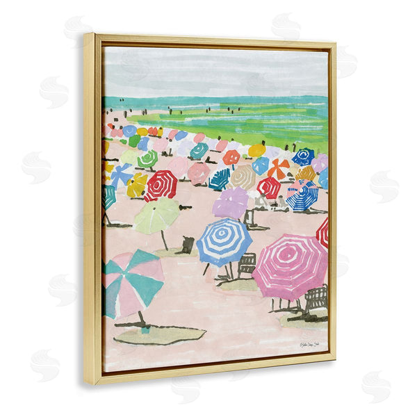 Stupell Industries Stellar Studio | Pastel Umbrella Beach Coast