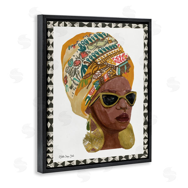 Stupell Industries Stellar Studio | Patterned Fashion Model Painting