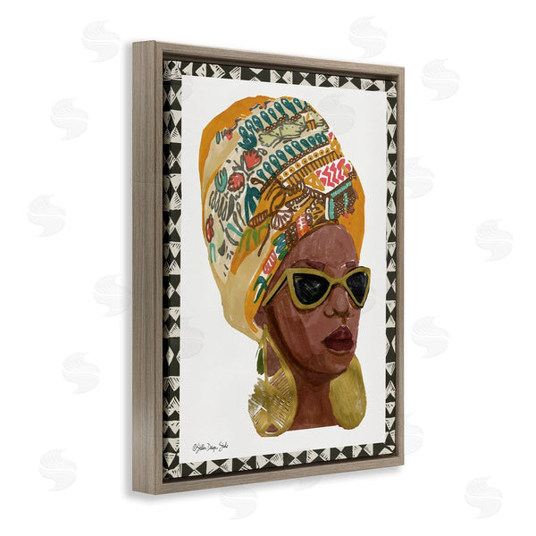 Stupell Industries Stellar Studio | Patterned Fashion Model Painting