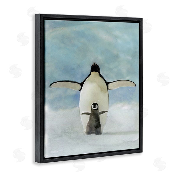 Stupell Industries Stellar Studio | Penguin Family Painting Wall Art
