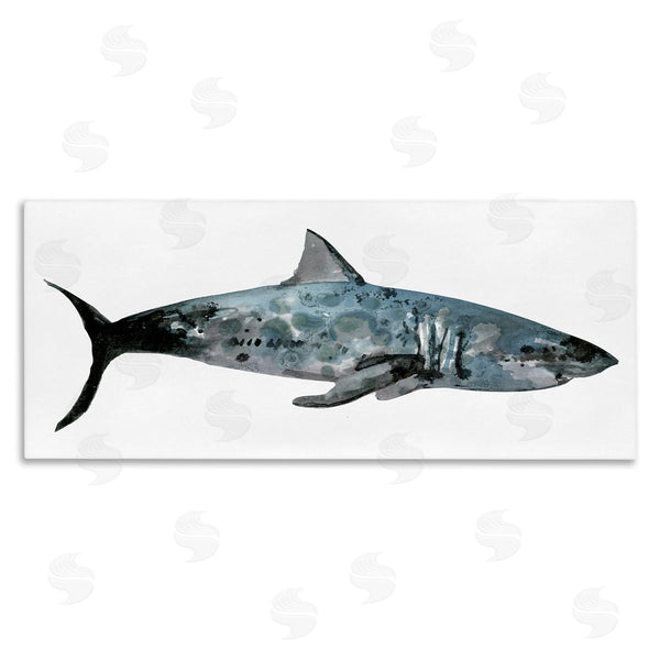 stupell industries Stellar Studio | Watercolor Paint Shark Wall Art