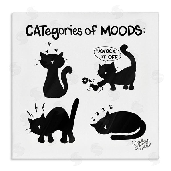 stupell industries Stephanie Dicks | Categories Of Moods Funny Cats Wall Art