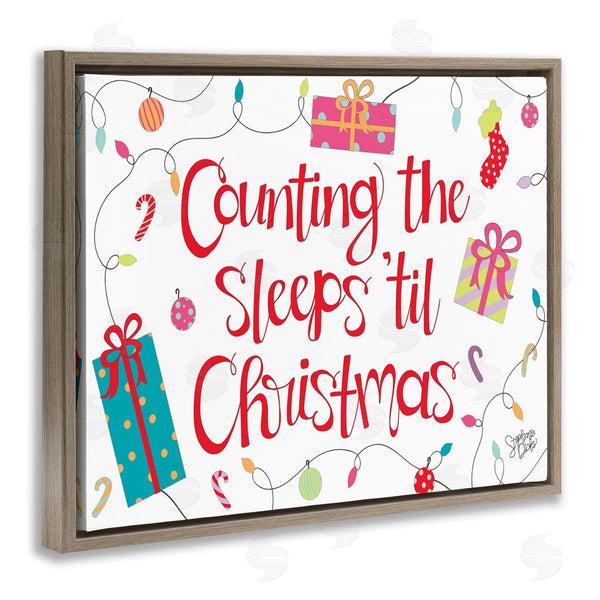 Stupell Industries Stephanie Dicks | Counting The Sleeps 'Til Christmas Wall Art