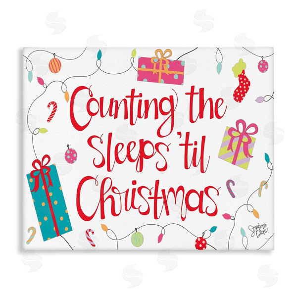 stupell industries Stephanie Dicks | Counting The Sleeps 'Til Christmas Wall Art