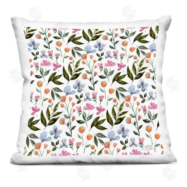 stupell industries Stephanie Dicks | Fun Floral Sprigs Pattern Printed Throw Pillow