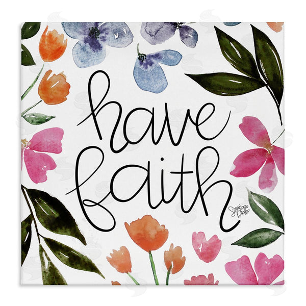 stupell industries Stephanie Dicks | Have Faith Floral Phrase Wall Art