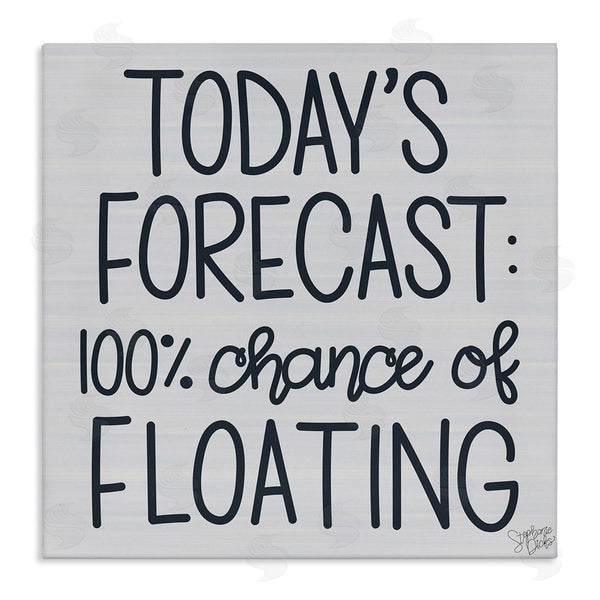 stupell industries Stephanie Dicks | Today's Forecast Floating Grey Phrase Wall Art