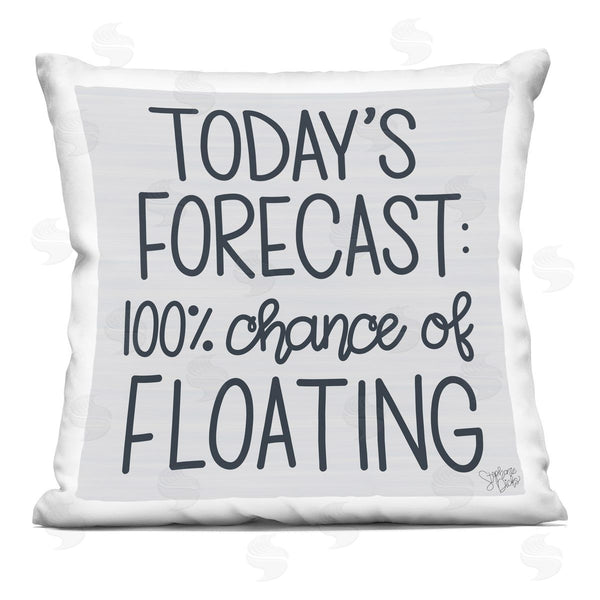 stupell industries Stephanie Dicks | Today's Forecast Floating Phrase Printed Throw Pillow