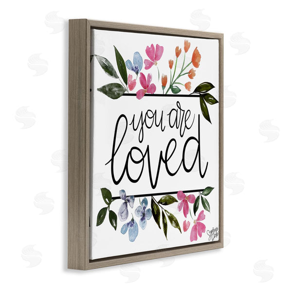 Stupell Industries Stephanie Dicks | You Are Loved Botanical Blossoms Wall Art
