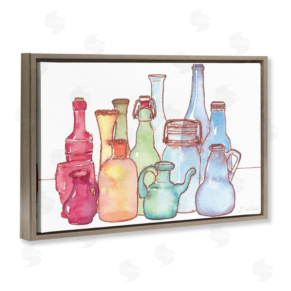 Stupell Industries Stephanie Fielden | Colorful Vases Collection