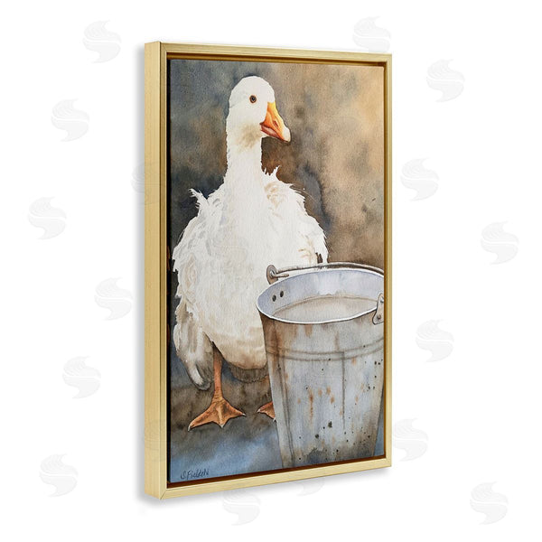 Stupell Industries Stephanie Fielden | Duck & Country Pail
