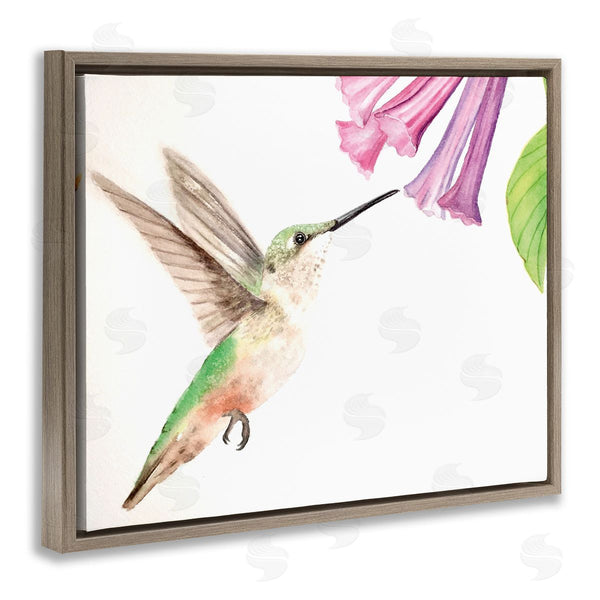 Stupell Industries Stephanie Fielden | Hummingbird & Bluebell Flower