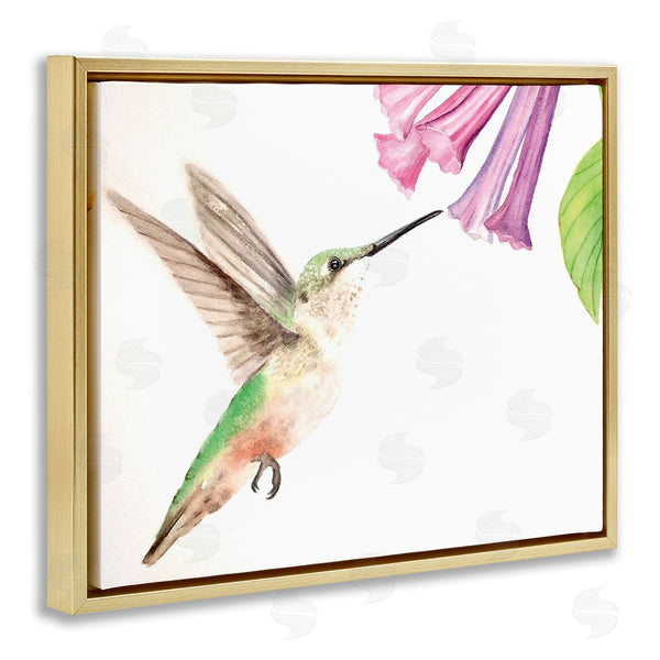 Stupell Industries Stephanie Fielden | Hummingbird & Bluebell Flower