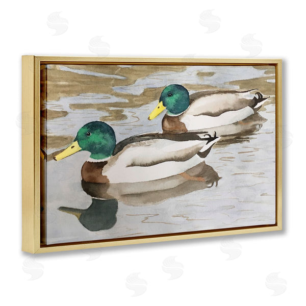 Stupell Industries Stephanie Fielden | Mallard Ducks Pair