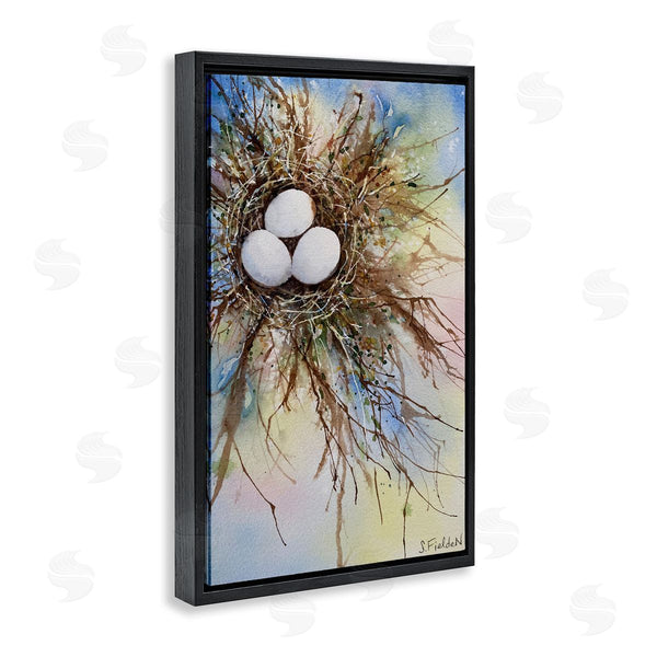 Stupell Industries Stephanie Fielden | Modern Watercolor Bird Nest